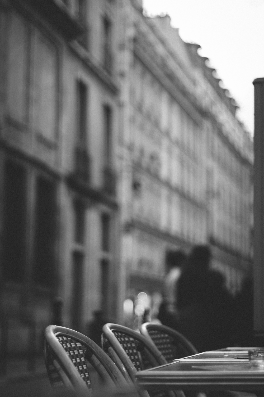 Paris France in black and white