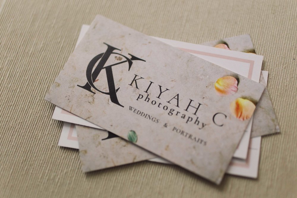 Wedding photographer business cards
