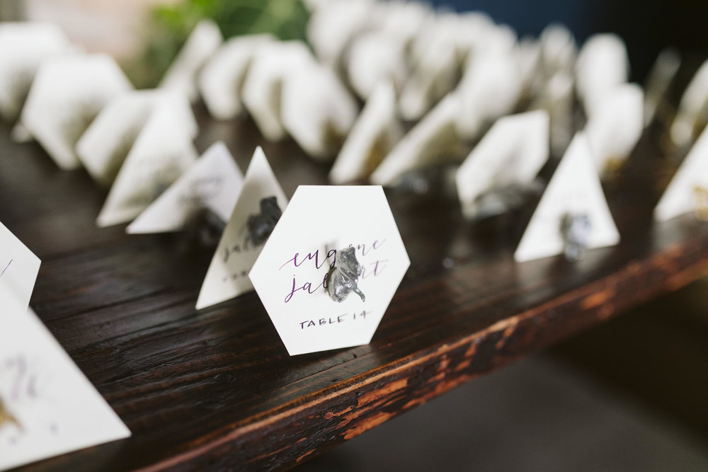  The reception details and unique table cards at this Battello Wedding in Jersey City, NJ 
