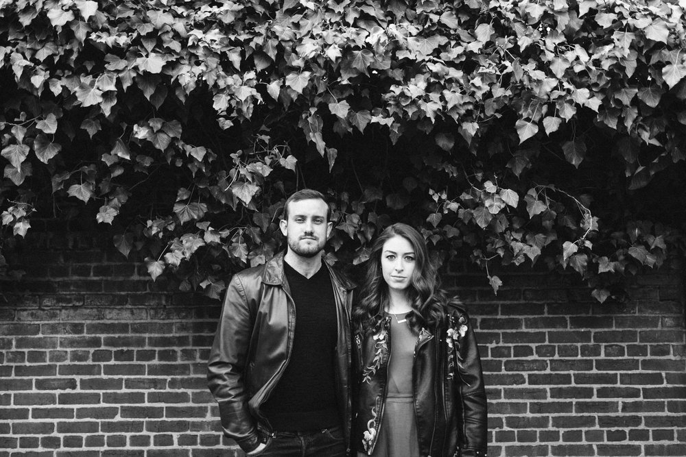  Black and white couple photo at this DC Area Engagement Shoot - Alexandria, VA 