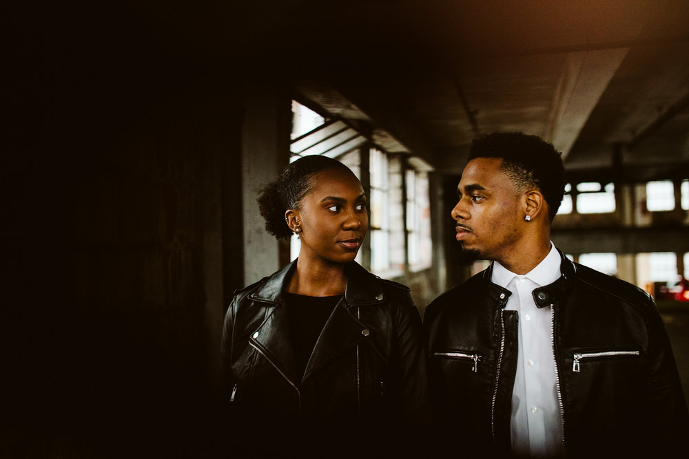Downtown Atlanta Parking Deck Engagement Shoot // Ari & Jaylon