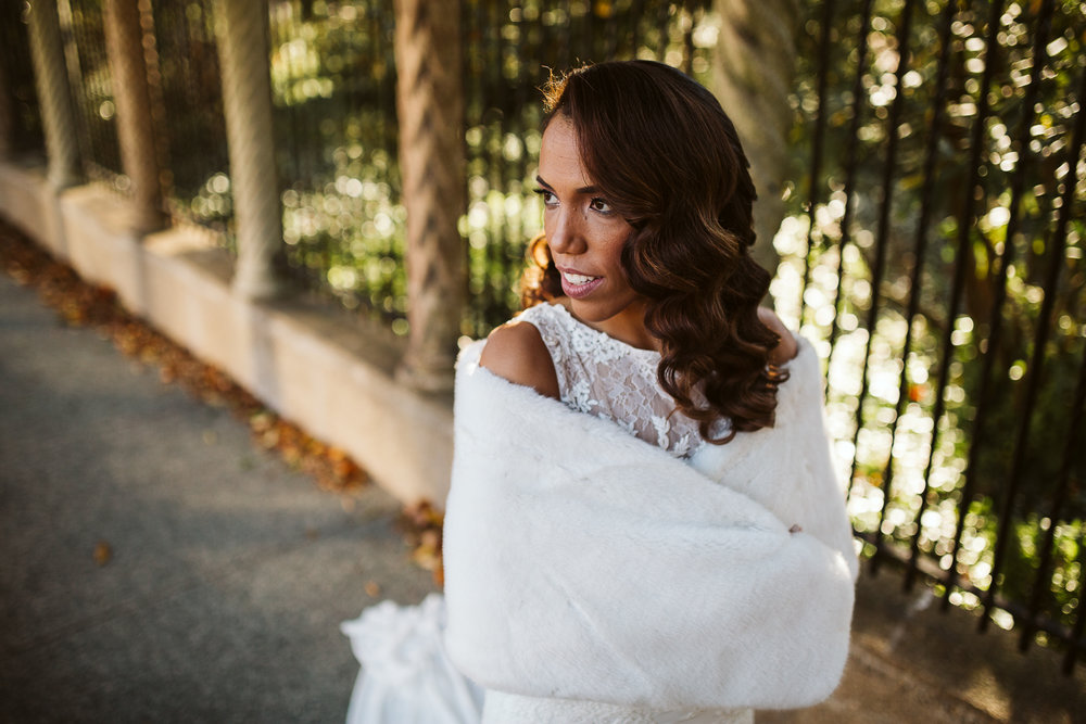  elegant bride at st francis hall wedding 