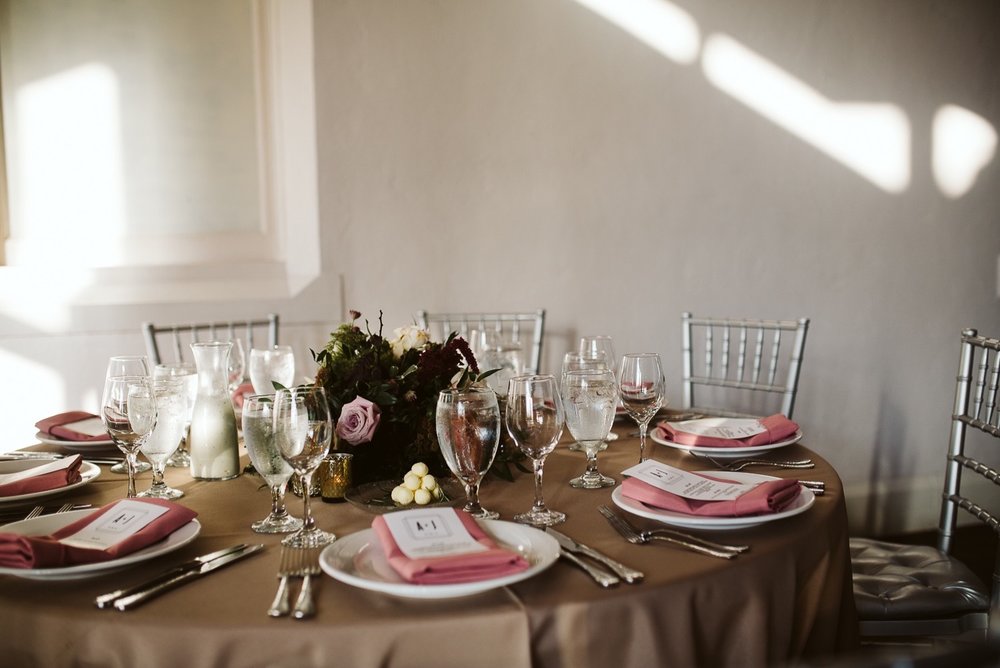  blush and burgundy wedding reception inspiration 