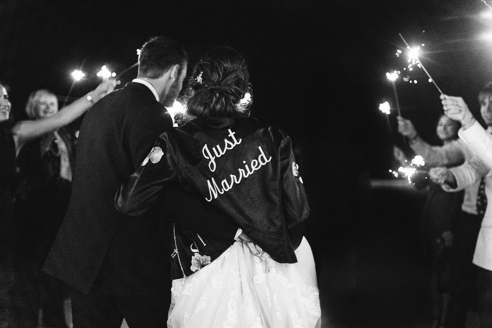  just married leather jacket 