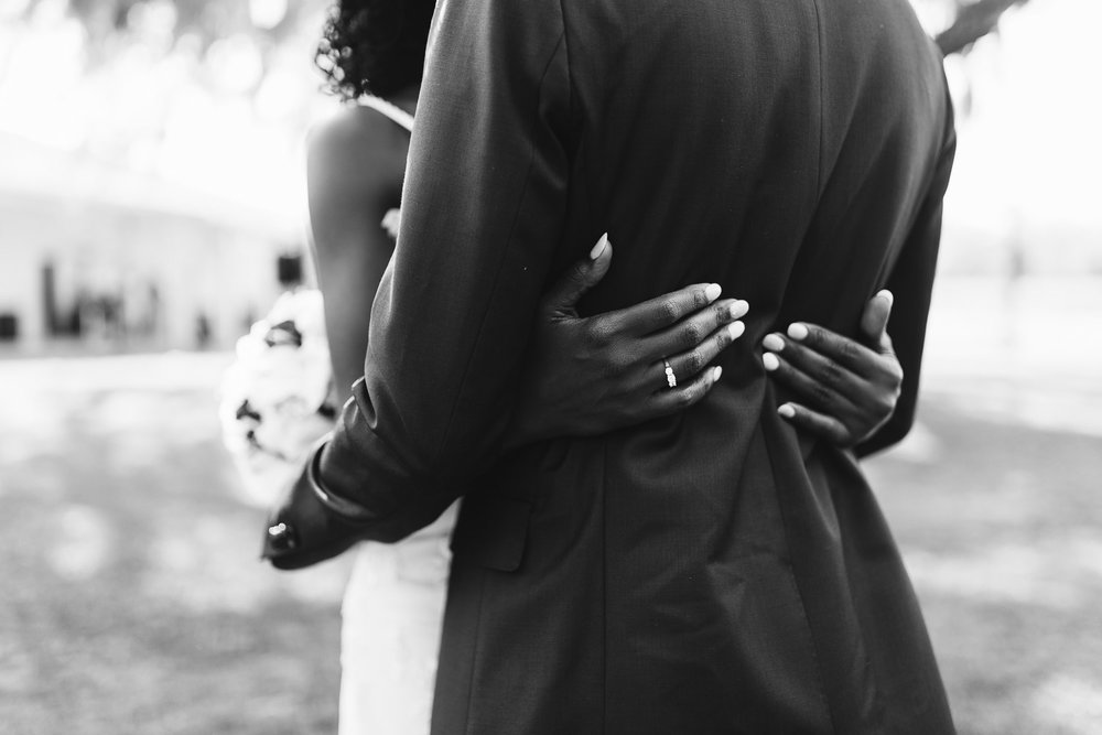  black and white wedding day photo 