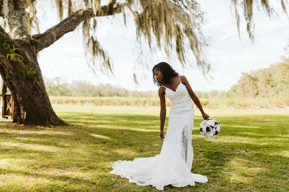  florida bride at ever after farms 