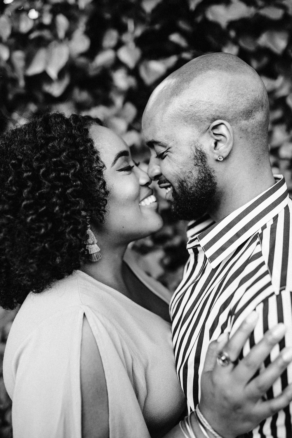  natural hair couple engagement session 