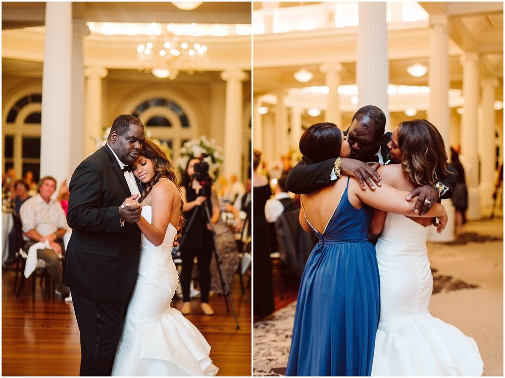  father daughter wedding dance at omni homestead 
