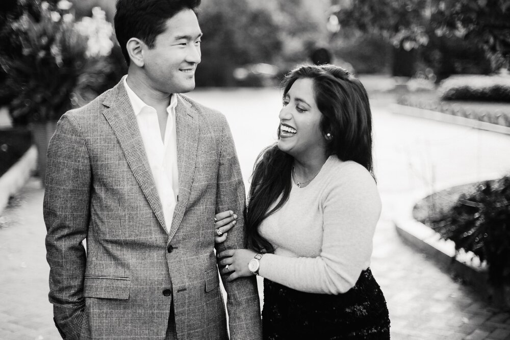  black and white engagement session in washington dc 