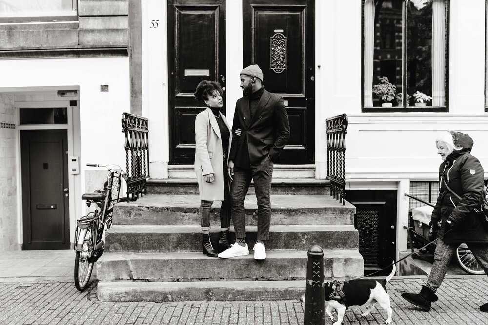  black and white photos in amsterdam 