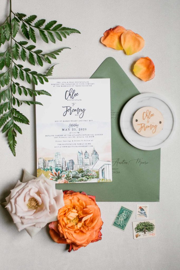 wedding invitation for backyard microwedding