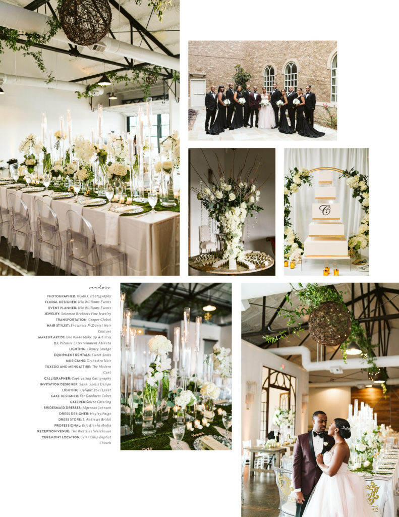 Atlanta wedding photographer Kiyah C Photography featured in Munaluchi Bride Magazine
